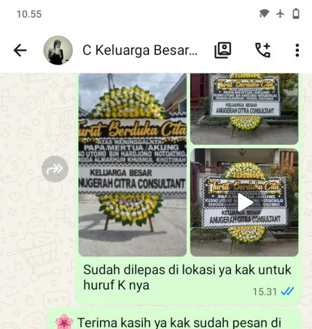 Pengiriman Papan Bunga Duka Ciracas